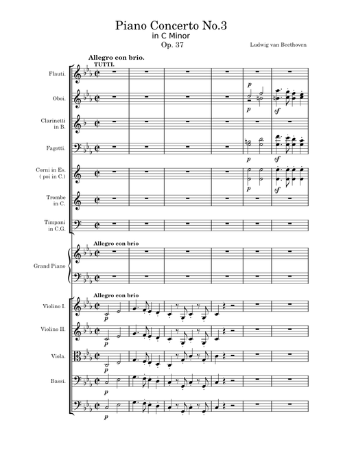 Piano Concerto No.3, Op.37 – Ludwig Van Beethoven