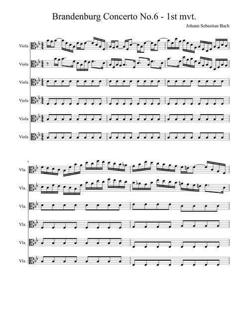 Brandenburg Concerto No.6-mvt.1