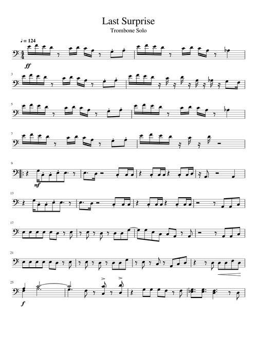 Persona 5: Last Surprise - Trombone Solo