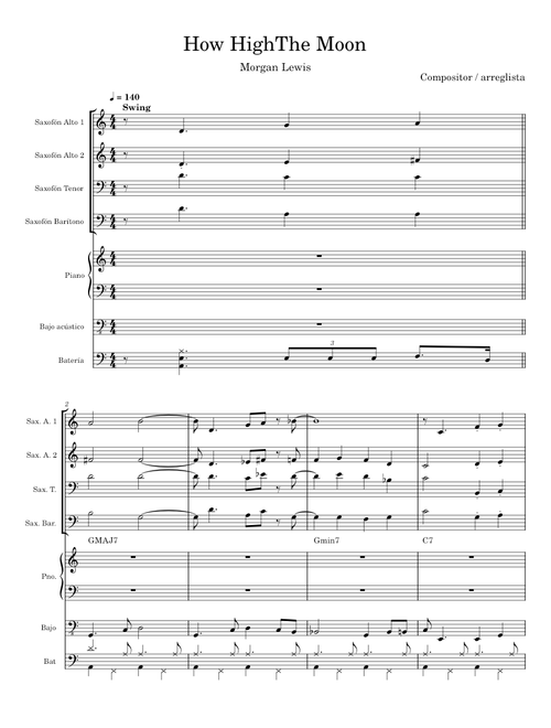 How high the moon - Lewis Morgan