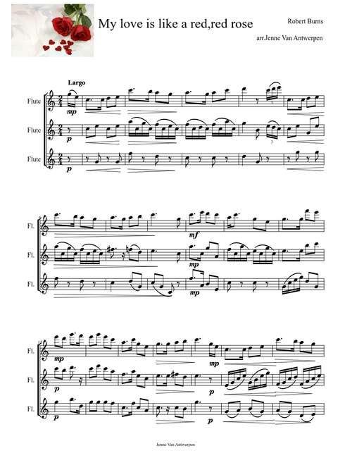 MY LOVE IS LIKE A RED RED ROSE - Misc tunes
