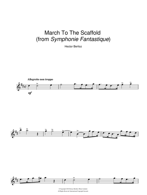 Symphonie Fantastique (4th Movement: March To The Scaffold) - Hector Berlioz (Alto Sax Solo)