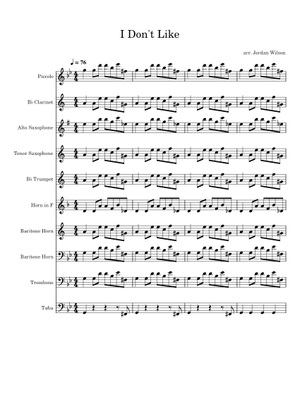 I Don't Like- Chief Keef Sheet Music for Piano (Solo) easy | MuseScore.com