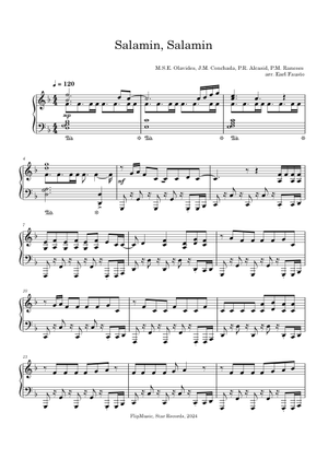Salamin Salamin – Bini Sheet Music for Trombone, Saxophone alto ...