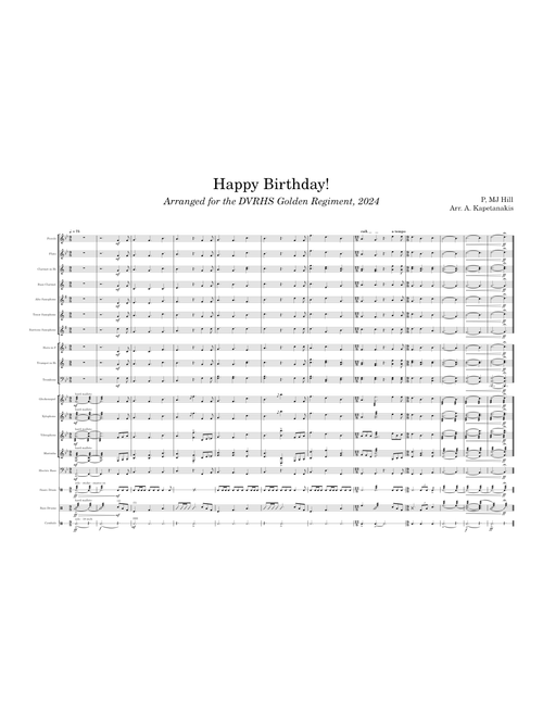 Happy Birthday! [Marching Band Arrangement]