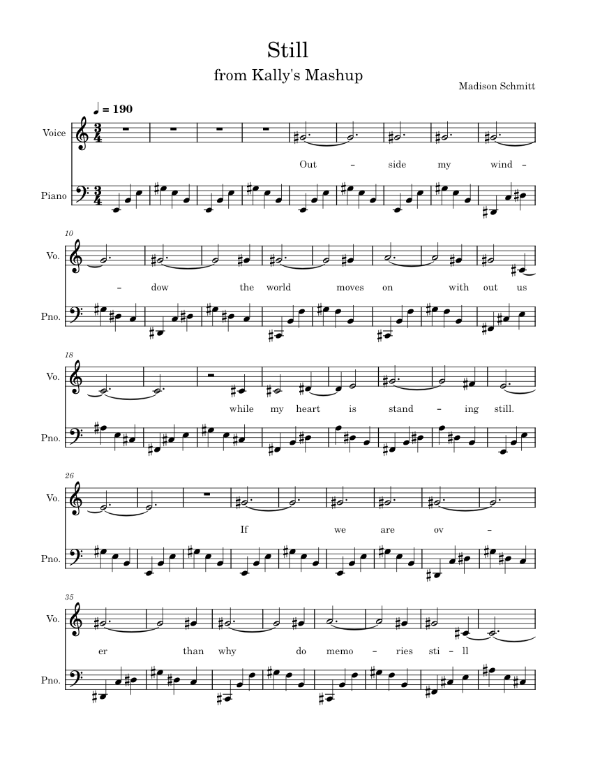 Still Adam Anders (From Kally's Mashup piano tutorial