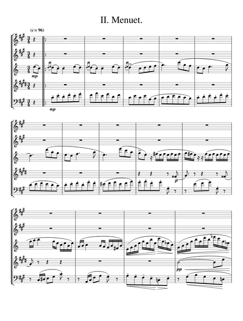 Menuet from Nielsen's Quintet