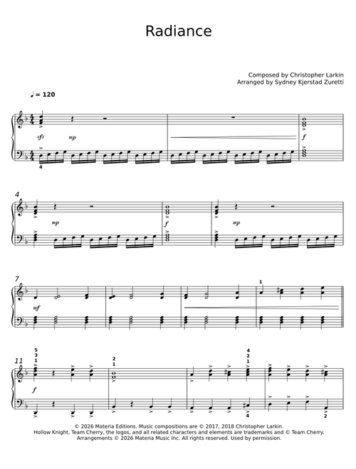 Radiance – Hollow Knight Piano Collections: Easy Version