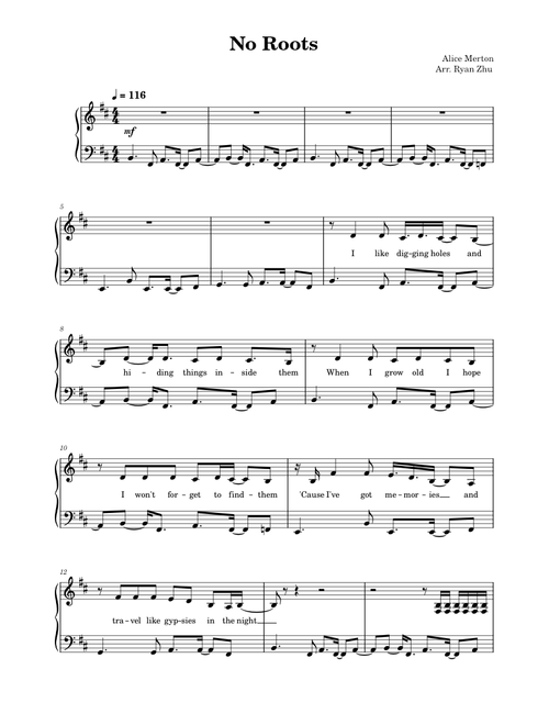 Alice Merton - No Roots | Piano Arrangement