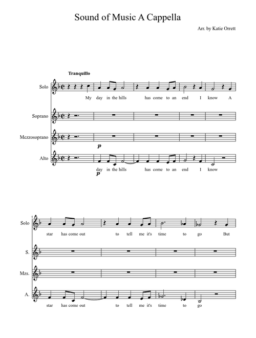 The Sound of Music (SSA A Cappella)
