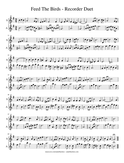Feed The Birds - Mary Poppins Musical, Sherman Brothers