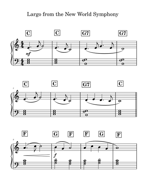 Largo from the New World Symphony – Antonín Dvořák