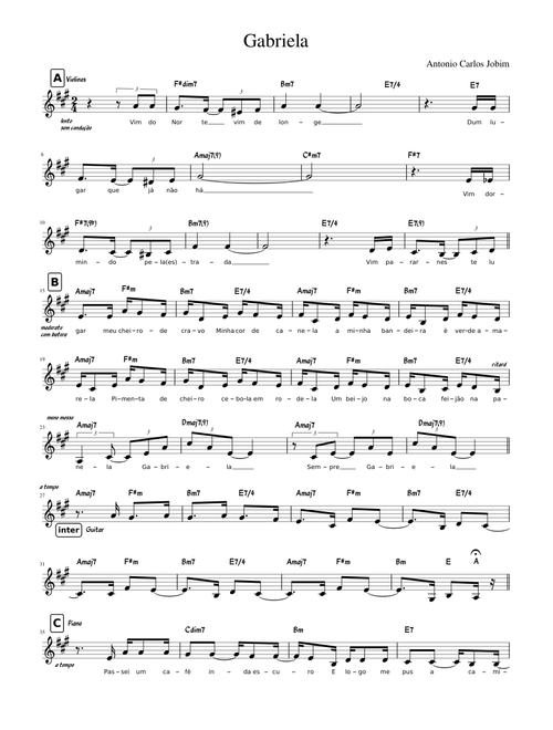 Gabriela (Tom Jobim)