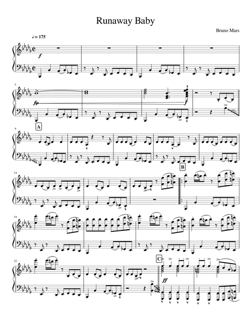 Runaway baby - Bruno Mars