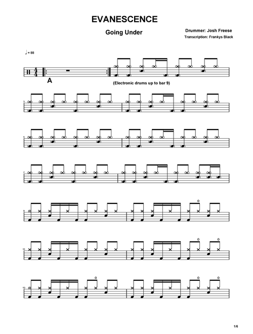 Going Under (Arr. Frankys Black) - Evanescence (Drums)