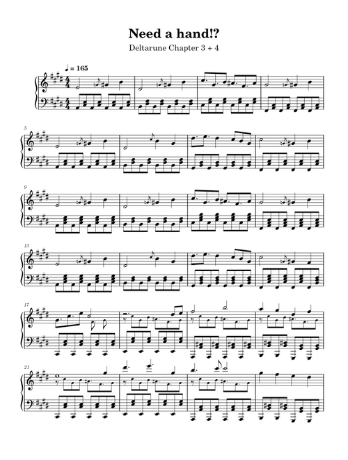 Need a hand!? – Deltarune Chapter 3 + 4 OST / Soundtrack - Toby Fox