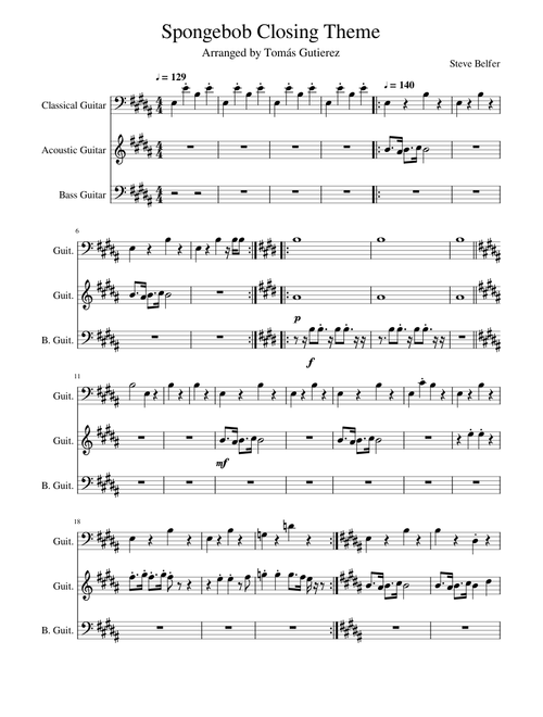 Spongebob Closing Theme
