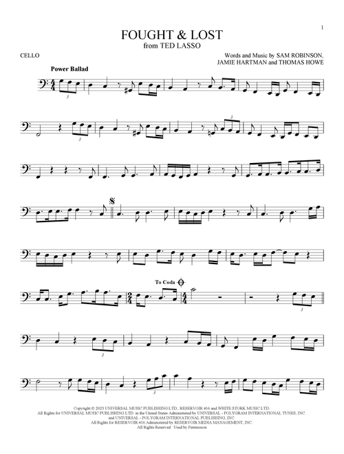 Fought & Lost (feat. Brian May) - Sam Ryder (Cello Solo)