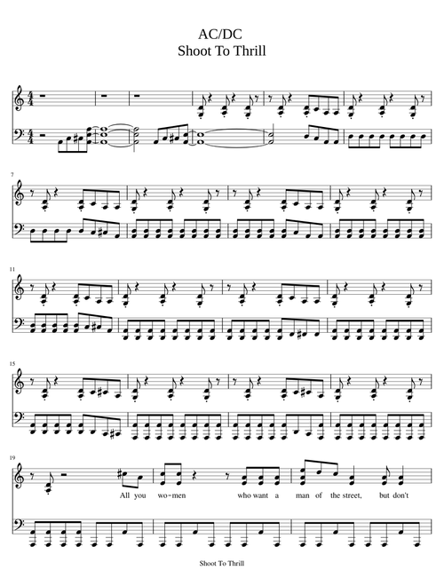 AC DC - Shoot To Thrill