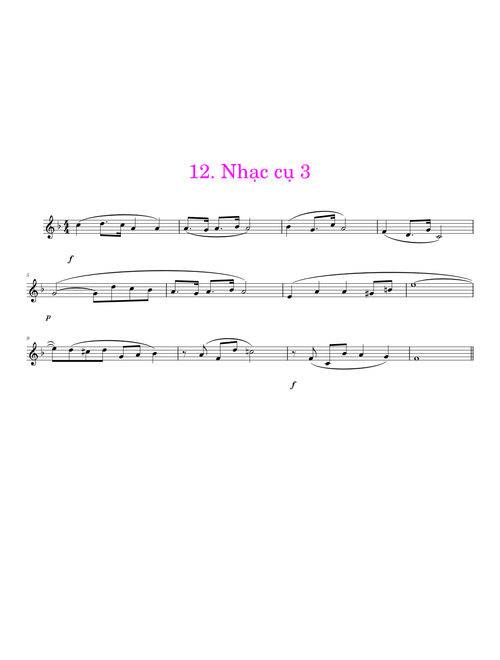 12. Nhạc cụ 3 – Lớp 12 KNTT