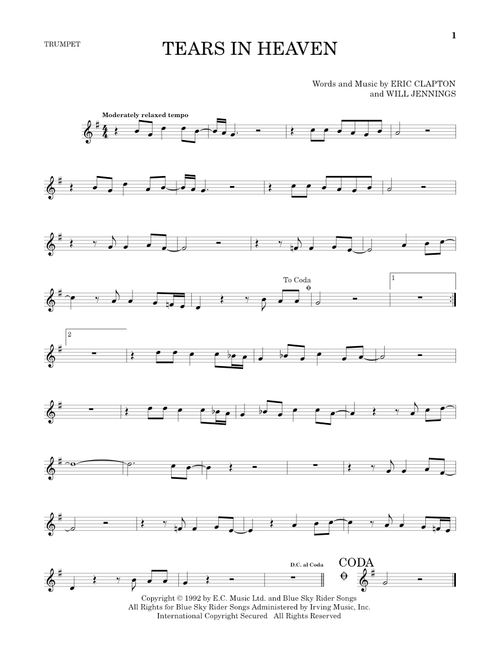 Tears In Heaven - Eric Clapton (Trumpet Solo)