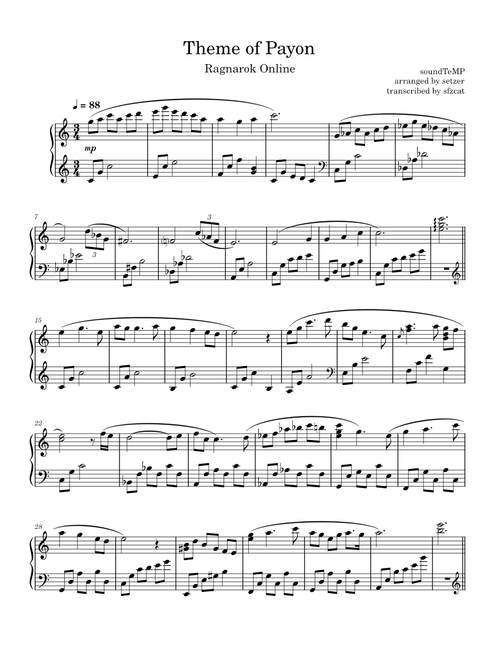 Theme of Payon – soundTeMP from Ragnarok Online