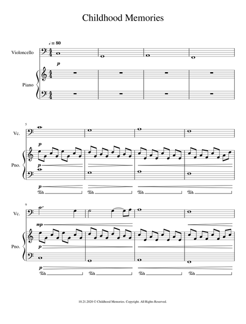 Childhood Memories (International Songwriting Competition Sem-Finalist) [Change Audio Source]