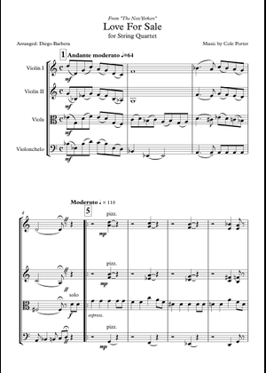 ビッグバンド楽譜「LOVE FOR SALE」 Love for Sale comp by Cole Porter arr by John Berry ビッグ