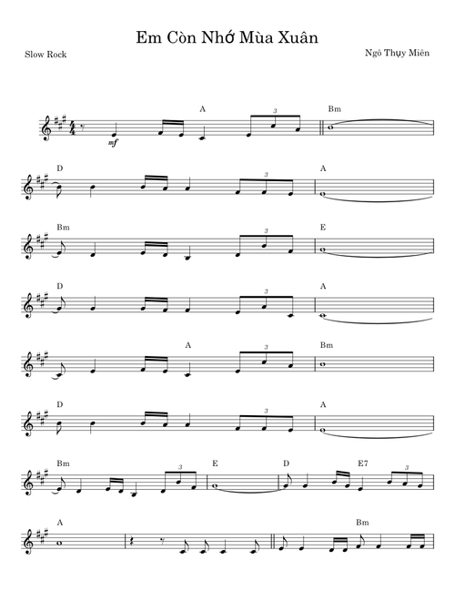 Em Còn Nhớ Mùa Xuân - Ngô Thụy Miên
