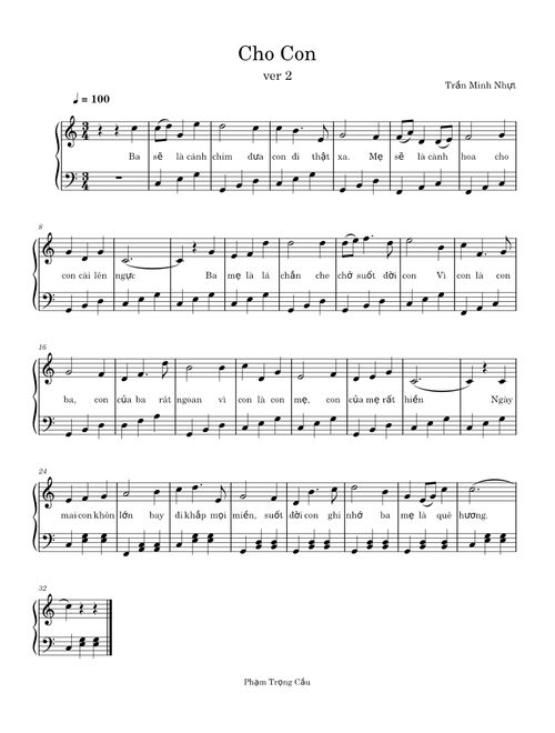 Cho Con - Phạm Trọng Cầu