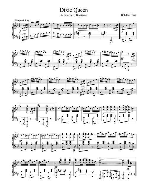 Dixie Queen - A Southern Ragtime