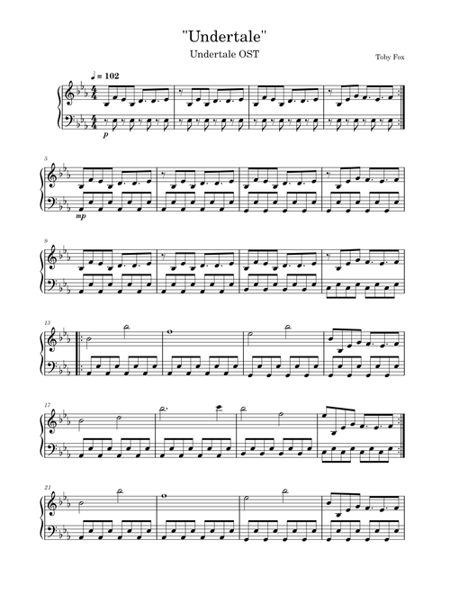 Undertale (Undertale OST) - Piano