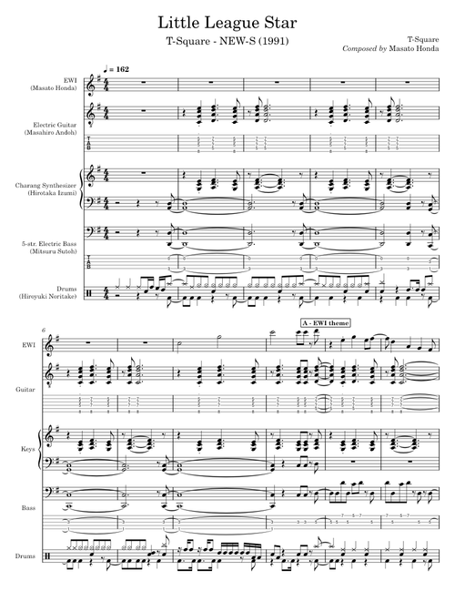 楽譜　New Screen Music Square zion.pikachu | Free sheet music | Download PDF or print on