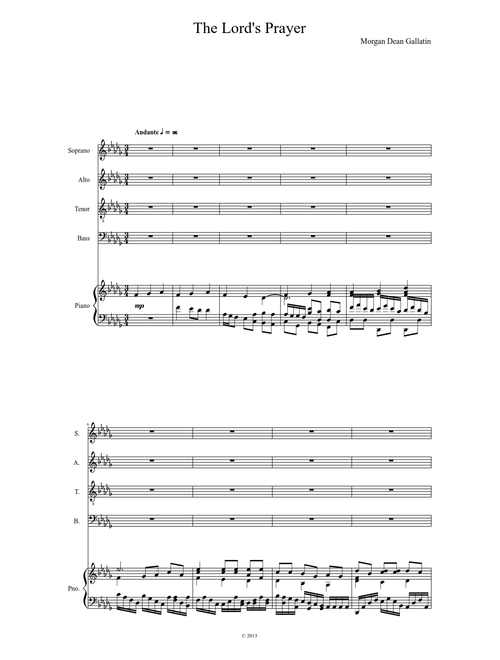 The Lord's Prayer SATB