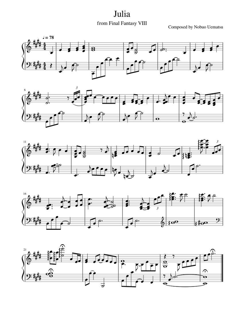 譜 ピアノコレクションズファイナルファンタジ－8 ファイナル