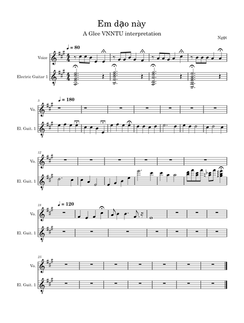 Em Dạo Này – Ngọt Emdaonay