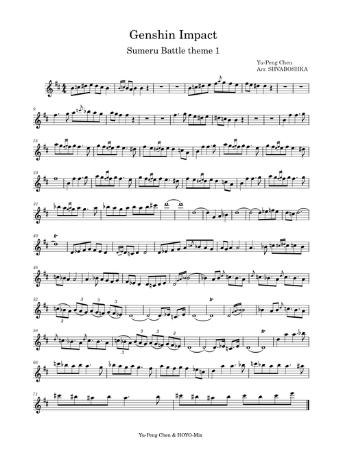 Flute sheet music by bedbuge_ | Play, print, and download in PDF