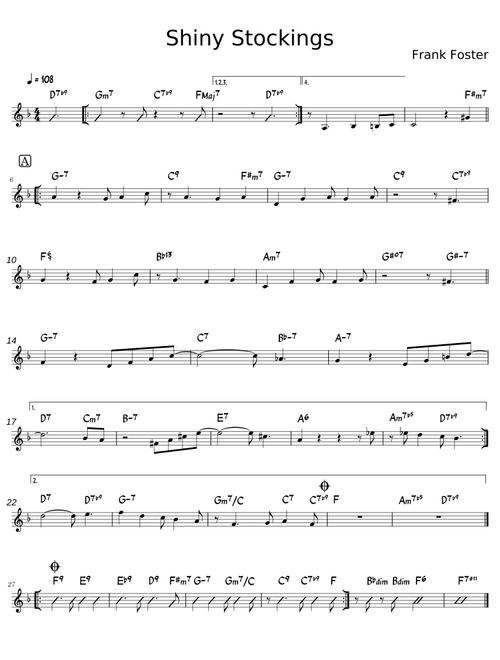 Shiny Stockings – Count Basie