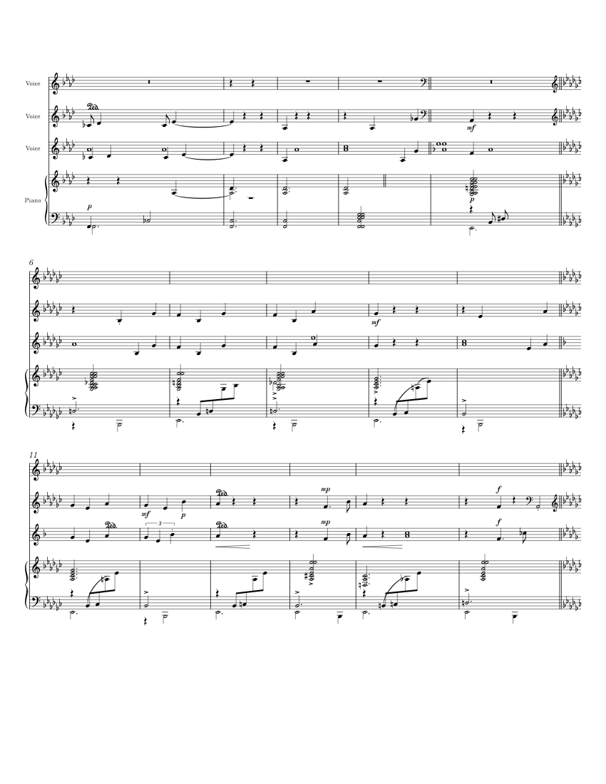 Last Midnight (Into The Woods) Into The Woods Sheet music for Piano