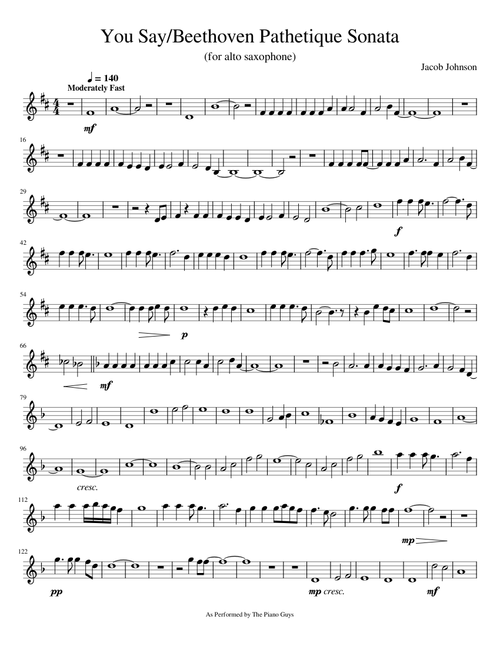 You Say/Beethoven Pathetique Sonata
