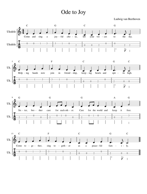 Ode To Joy - Ludwig van Beethoven