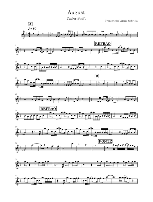August – Taylor Swift