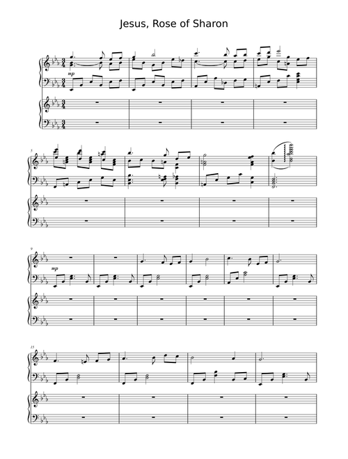 Jesus, Rose of Sharon – Charles Hutchinson Gabriel (FS arr)
