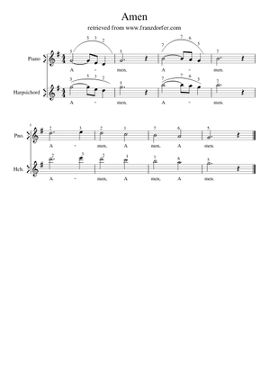 Amen - Theo Degler Sheet Music with Chords for Piano (Solo) easy ...