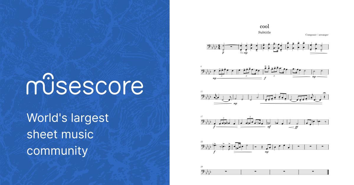 cool Sheet music for Woodwinds (other) (Solo)