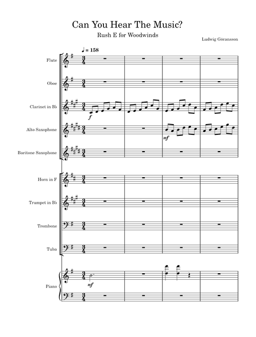 Can You Hear The Music – Ludwig Göransson (from Oppenheimer) (Band Arrangement)