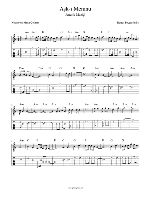 Aşk-ı Memnu - Jenerik Müziği