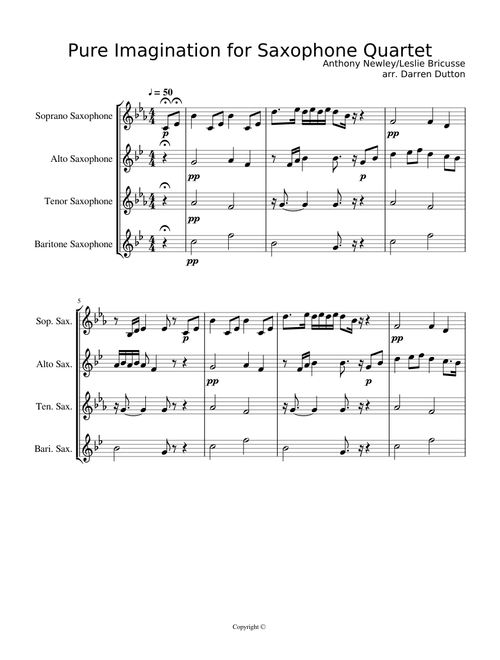 Pure Imagination Sax Quartet
