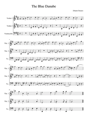 An der schönen blauen Donau de Johann Strauss (Sohn) » Partitions pour An der schönen blauen Donau de Johann Strauss (Sohn) » Partitions pour