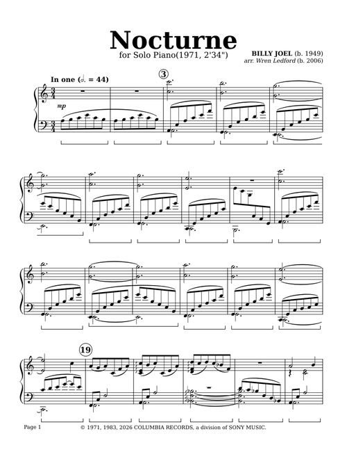 Nocturne – Billy Joel